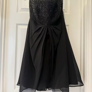 Elegant Black Evening Dress David’s bridal bridesmaids dress